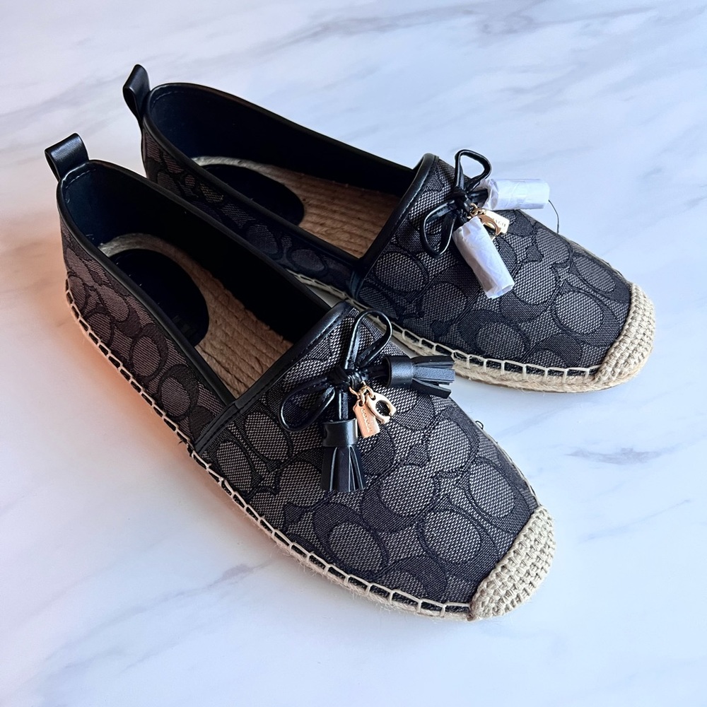 New with Box COACH Espadrilles shoes, size 9